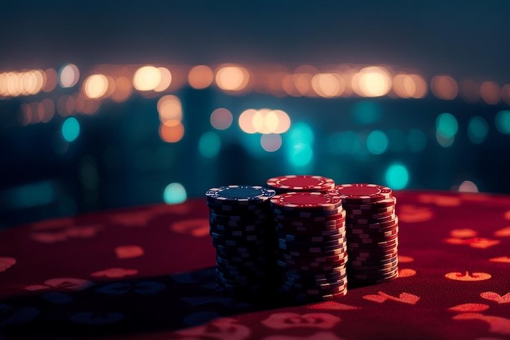 amanahtoto login Ninja table setup with live dealer and professional studio lighting